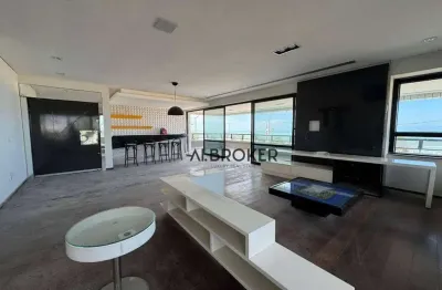 Na beira mar  apartamento com 3 dormitórios à venda, 320 m² por r$ 1.940.000 - praia de iracema - fortaleza/ce