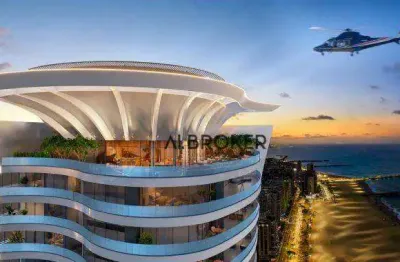 Na beira mar apartamento com 6 dormitórios à venda, 659 m² por r$ 18.500.000 - meireles - fortaleza/ce