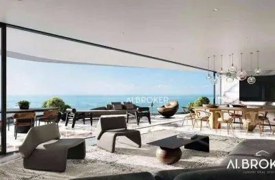 Na beira mar apartamento com 4 dormitórios à venda, 425 m² por r$ 7.000.000 - mucuripe - fortaleza/ce