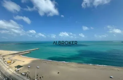 Na beira mar apartamento com 3 dormitórios à venda, 147 m² por r$ 3.500.000 - meireles - fortaleza/ce