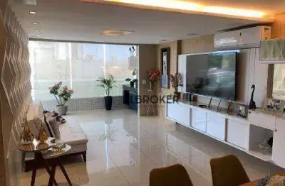 Apartamento com 3 dormitórios à venda, 146 m² por r$ 1.380.000,00 - guararapes - fortaleza/ce