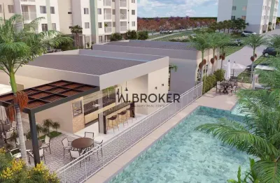 Vista mar  apartamento com 2 dormitórios à venda, 47 m² por r$ 360.000 - praia do futuro ii - fortaleza/ce