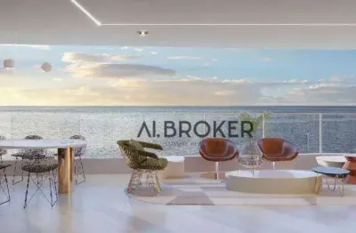 Na beira mar apartamento com 4 dormitórios à venda, 240 m² por r$ 4.900.000 - mucuripe - fortaleza/ce