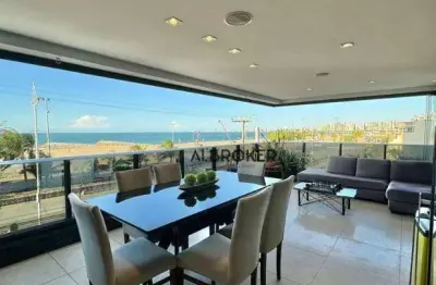 Na beira mar apartamento com 3 dormitórios à venda, 200 m² por r$ 2.680.000 - praia de iracema - fortaleza/ce