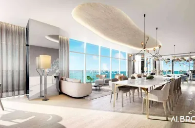 Na beira mar apartamento com 4 dormitórios à venda, 435 m² por r$ 9.779.000 - meireles - fortaleza/ce