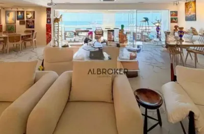 Na beira mar  apartamento com 4 dormitórios à venda, 330 m² por r$ 4.200.000 - mucuripe - fortaleza/ce