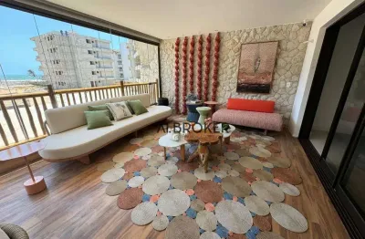 Recebo imóvel e facilito apartamento com 4 dormitórios à venda, 252 m² por r$ 3.232.000 - porto das dunas - aquiraz/ce