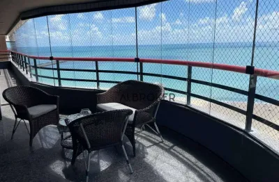 Na beira mar  apartamento com 4 dormitórios à venda, 226 m² por r$ 2.900.000 - meireles - fortaleza/ce