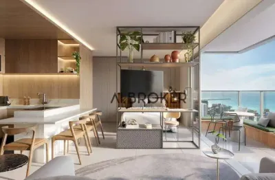 No meireles apartamento com 1 dormitório à venda, 40 m² por r$ 784.370 - meireles - fortaleza/ce