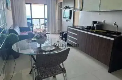 Na beira mar flat com 2 dormitórios à venda, 52 m² por r$ 1.100.000 - varjota - fortaleza/ce