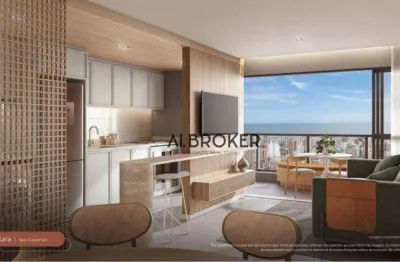 Apartamento com 1 dormitório à venda, 38 m² por r$ 560.000,00 - aldeota - fortaleza/ce