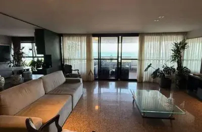 Na beira mar apartamento com 4 dormitórios à venda, 300 m² por r$ 4.000.000 - meireles - fortaleza/ce