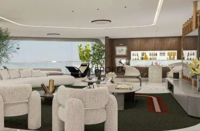 Beira mar apartamento com 5 dormitórios para alugar, 604 m² por r$ 56.200/mês - mucuripe - fortaleza/ce