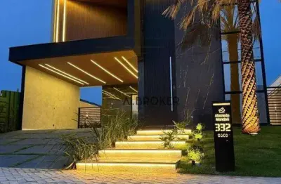 Aceita financiamento - casa nova -casa com 3 dormitórios à venda, 143 m² por r$ 1.290.000 - terras alphaville residencial - eusébio/ce