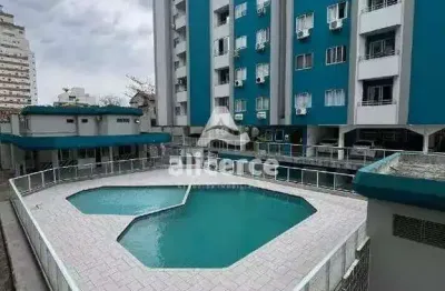 AP. 2 dormitórios, semi mobiliado, com sacada, elevador e piscina em Barreiros - São José - SC