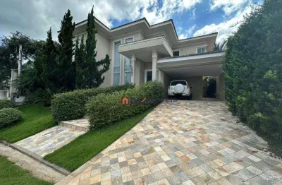 Sobrado com 4 dormitórios, 376 m² - venda por r$ 3.700.000,00 ou aluguel por r$ 20.500,99/mês - condominio parque das garças i - atibaia/sp