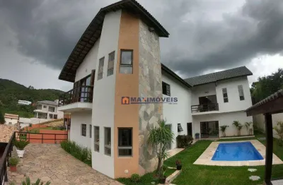 Casa com 4 dormitórios, 545 m² - venda por r$ 1.850.000 ou aluguel por r$ 8.000/mês - estância santa maria do portão - atibaia/sp