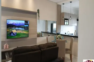Apartamento mobiliado portal ville azaléia, 02 dormitórios sendo 01 suite, 01 vaga e área externa