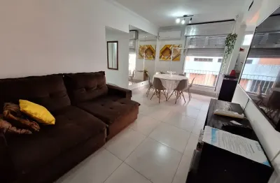 Apartamento reformado 2 dormitórios e garagem - pitangueiras guarujá