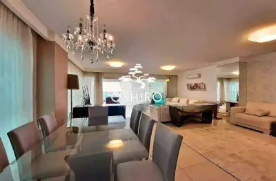 Apartamento de 4 suítes com vista para o mar e varanda gourmet no gonzaga, santos