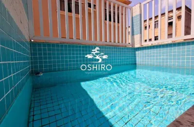 Casa sobreposta alta duplex com 3 quartos à venda na aparecida em santos.