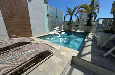 Apartamento cobertura duplex, no bairro ponta da praia/santos/sp