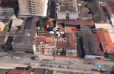 Terreno à venda na Rua Antonio Bento, Vila Mathias, Santos
