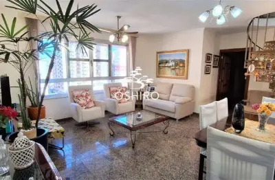 Cobertura duplex com vista maravilhosa no gonzaga – 258m² de área útil e 2 vagas demarcadas