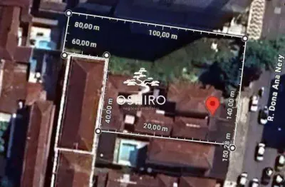 Terreno à venda na Rua Dona Ana Nery, Marapé, Santos