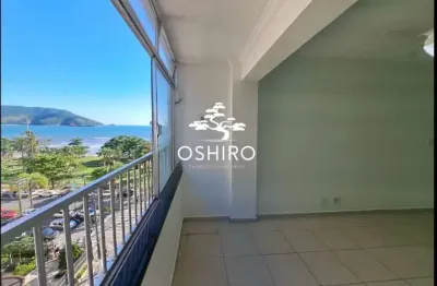 Apartamento frente mar com 2 quartos no bairro do embaré, em santos