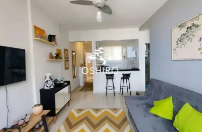 Apartamento à venda - 1 quarto - vista mar - josé menino - santos