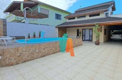 Casa com 4 dormitórios à venda, 246 m² por r$ 1.100.000,00 - indaiá - caraguatatuba/sp