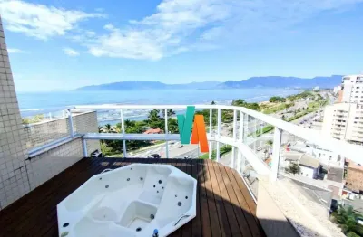 Cobertura com 3 dormitórios à venda, 191 m² por r$ 2.300.000 - indaiá - caraguatatuba/sp