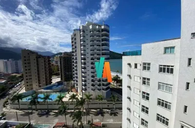 Apartamento a 10mts da orla da praia com 2 dormitórios à venda, 86 m² por r$ 750.000 - prainha - caraguatatuba/sp