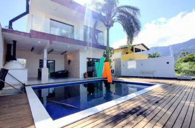Casa de alto padrão com 3 suítes à venda, 205 m² por r$ 1.520.000 - massaguaçu - caraguatatuba/sp