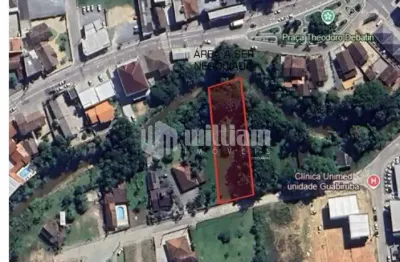Terreno à venda no centro, guabiruba , 1529 m2 por r$ 1.599.000