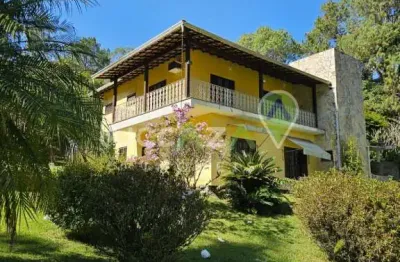 Chácara de luxo em condomínio na cidade de jacareí-sp, bairro condomínio lagoinha: 3 quartos, 2 suítes, 3 salas, 6 banheiros, 10 vagas de garagem, 490,00 m². venda ou locação!