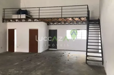 Galpão comercial para locação na vila pinheiro, jacareí-sp: 1 sala, 2 banheiros, 2 vagas de garagem, 131m² de área.