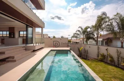 Sobrado com 4 dormitórios à venda, 383 m² por r$ 4.375.000,00 - jardim vila paradiso - indaiatuba/sp