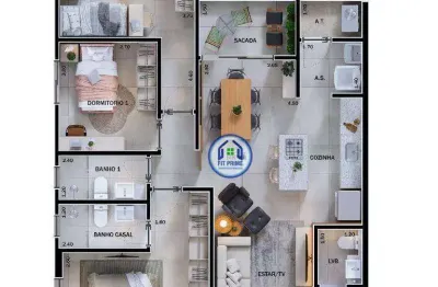 Apartamento com 2 dormitórios à venda, 64 m² por r$ 577.000,00 - vila sinibaldi - são josé do rio preto/sp