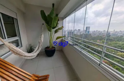 Lindo apartamento com 2 quartos, ampla varanda e vista livre para o jóquei clube