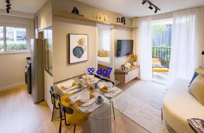 Studio moderno com 2 dormitórios e varanda – ao lado do metrô são paulo–morumbi!