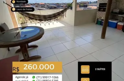 Casa com 4 quartos à venda em vida nova, lauro de freitas  por r$ 260.000
