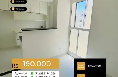 Apartamento com 2 quartos à venda na rua caraíva, alphaville (abrantes), camaçari, 45 m2 por r$ 190.000