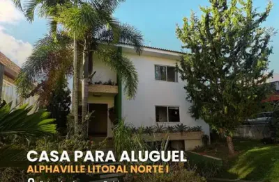 Casa em condomínio fechado com 4 quartos para alugar na rua caraíva, alphaville (abrantes), camaçari por r$ 15.000