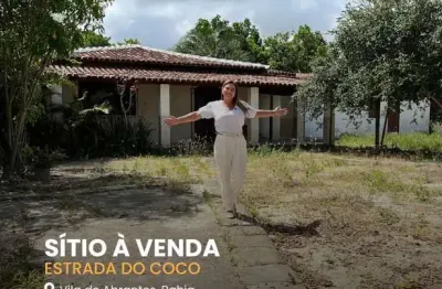 Chácara / sítio à venda na rodovia ba-099 - estrada do côco, abrantes, camaçari por r$ 1.800.000