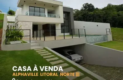 Casa em condomínio fechado com 4 quartos à venda na rua abrolhos, alphaville (abrantes), camaçari por r$ 1.980.000