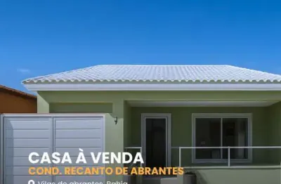 Casa em condomínio fechado com 3 quartos à venda na rodovia ba-099 - estrada do côco km 11,5, abrantes, camaçari por r$ 770.000