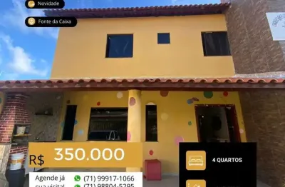 Casa com 4 quartos à venda na travessa abrantes, abrantes, camaçari, 315 m2 por r$ 350.000