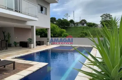 Casa em condomínio fechado com 4 quartos à venda no jardim coleginho, jacareí  por r$ 2.000.000
